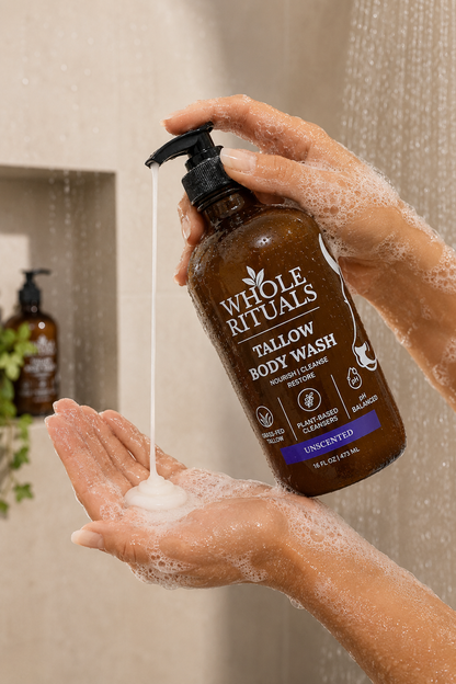 Unscented Tallow Body Wash – 16 oz
