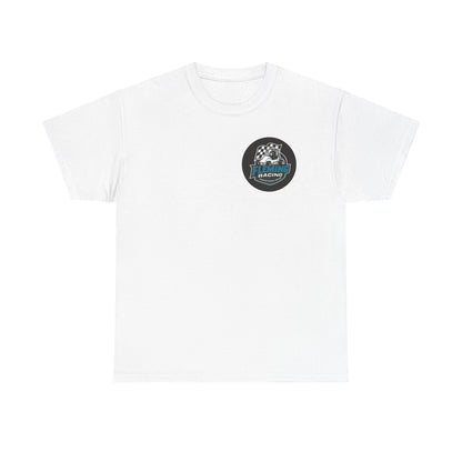 Fleming Racing Logo T-Shirt | Vintage Sprint Car Graphic, Checkered Flag