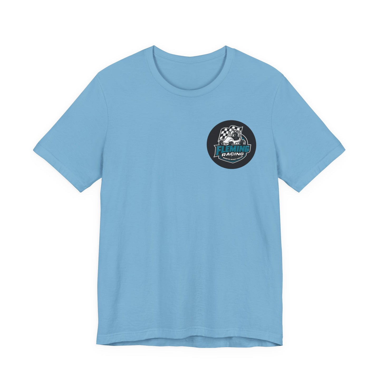 Fleming Racing Logo Tee | Racing Car Emblem T-Shirt