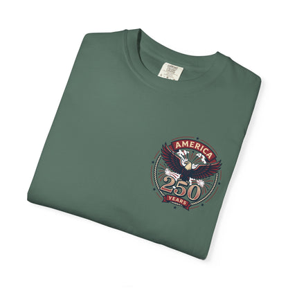 T-Shirt — 250 Years Celebrating Independence Fireworks Design