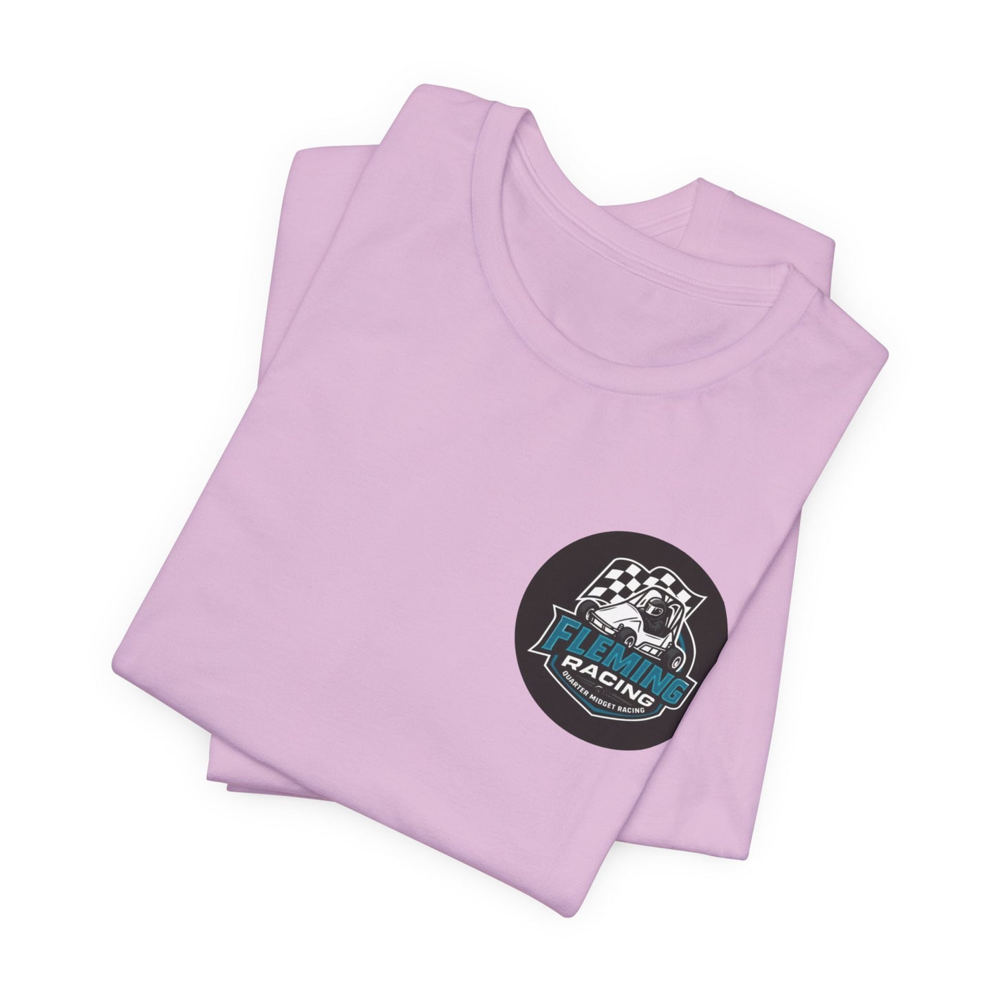 Fleming Racing Logo Tee | Racing Car Emblem T-Shirt