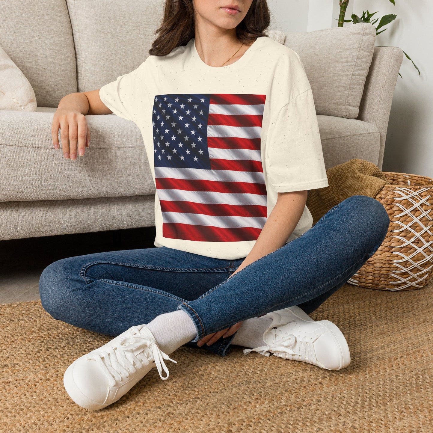 American Flag Graphic T-Shirt | USA Flag Tee, Patriotic Shirt