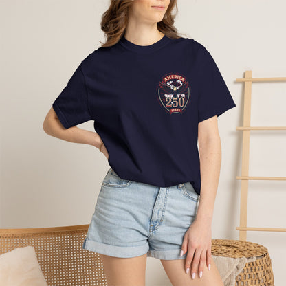 T-Shirt — 250 Years Celebrating Independence Fireworks Design