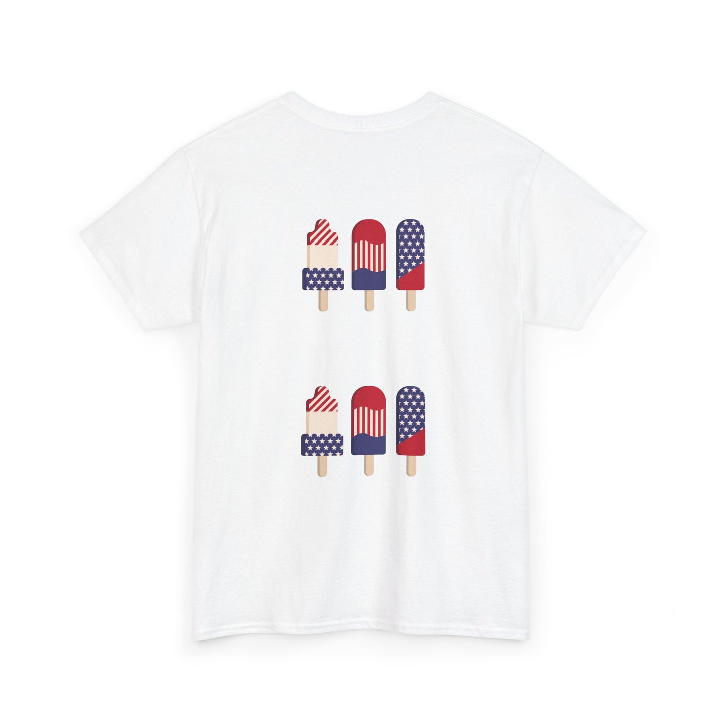 Merica Peace Hand graphic Tee | American Flag Popsicle back, Patriotic Fourth of July