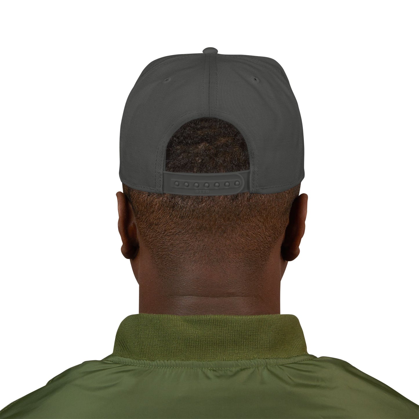 Smiling Ghost Patch Snapback | Embroidered Baseball Cap