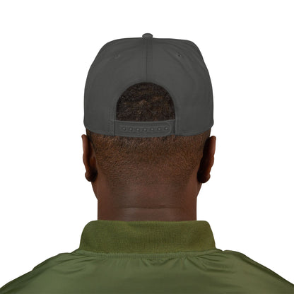 Smiling Ghost Patch Snapback | Embroidered Baseball Cap