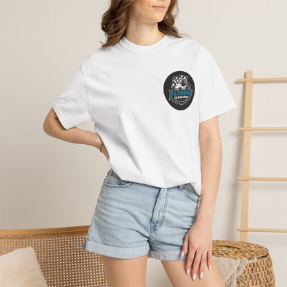 Fleming Racing QM Logo T-Shirt | Checkered Flag Circle Design