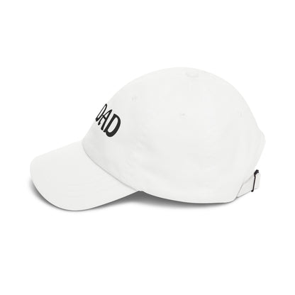 1 Dad Embroidered Dad Cap | White Baseball Hat