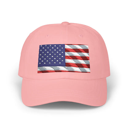 Distressed American Flag Dad Cap | Embroidered USA Baseball Hat