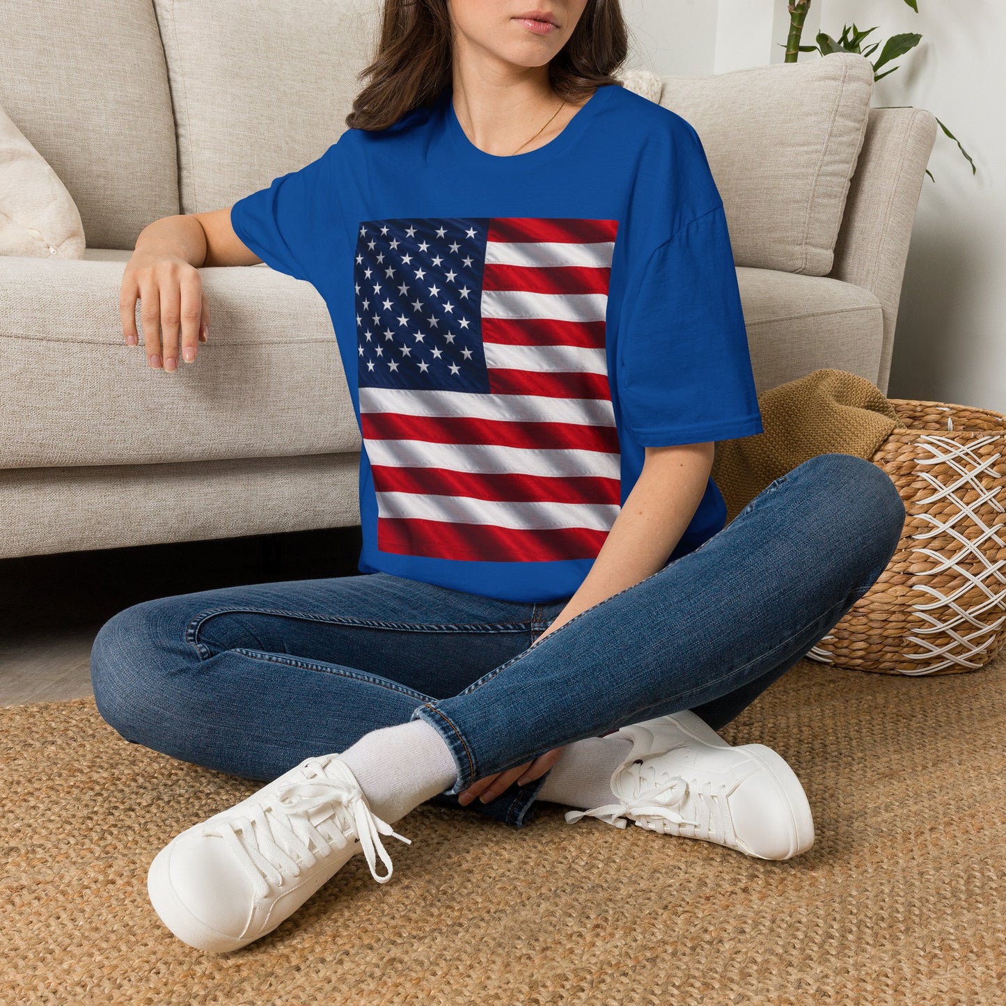 American Flag Graphic T-Shirt | USA Flag Tee, Patriotic Shirt