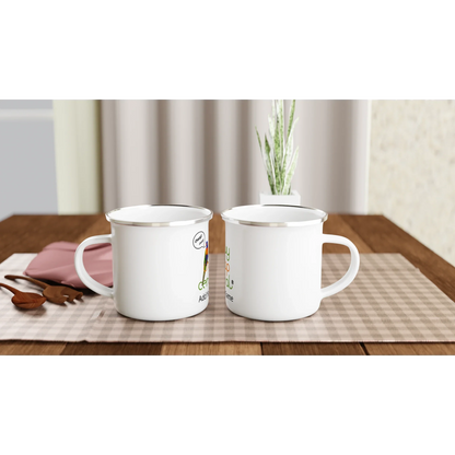White 12oz Enamel Mug