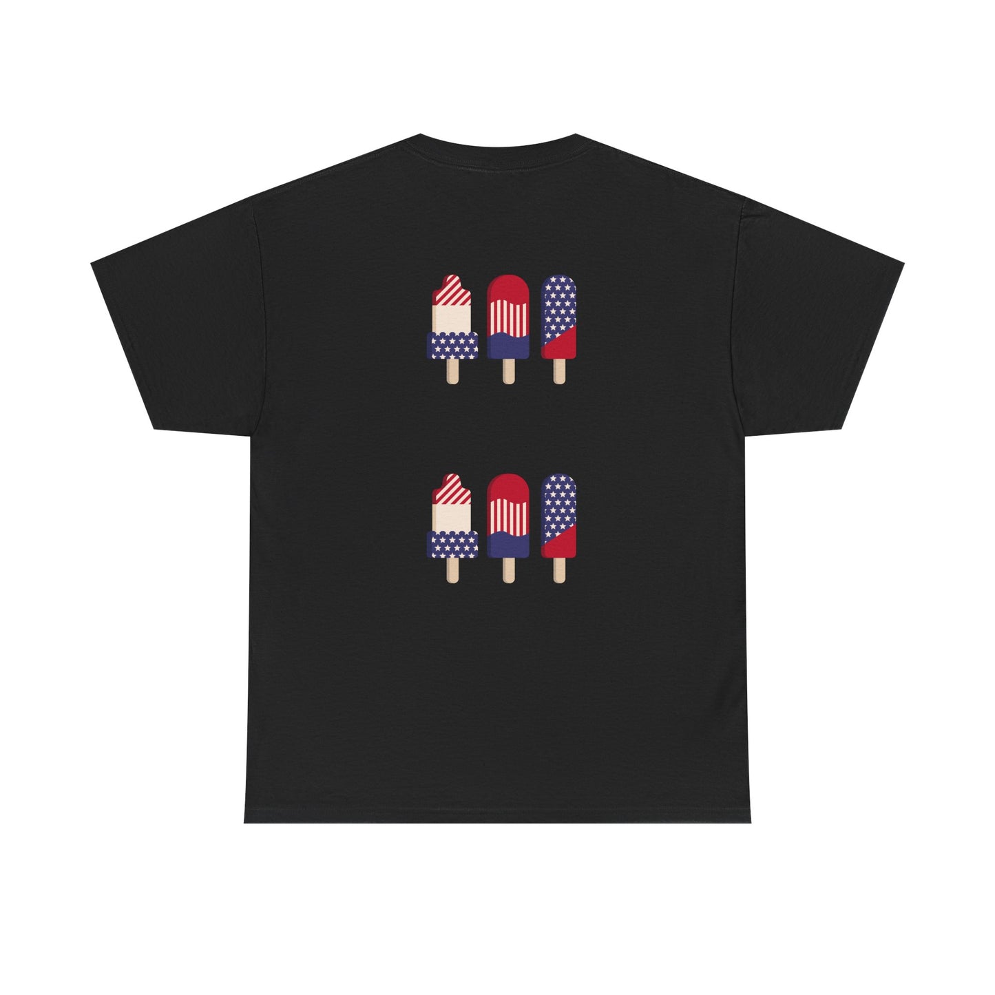 Merica Peace Hand graphic Tee | American Flag Popsicle back, Patriotic Fourth of July