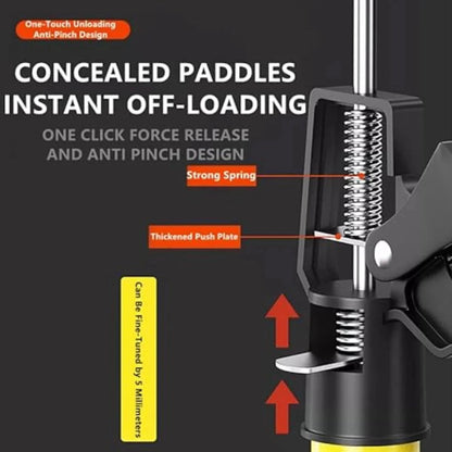 2PCS Adjustable Manual Jack Support Rod for Cabinet Installation Effort-Saving Extendable Steel Support Bar