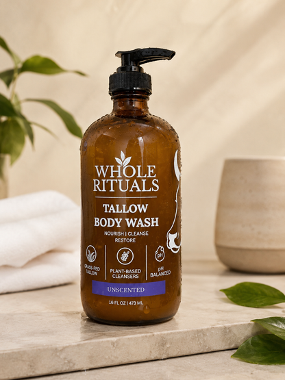 Unscented Tallow Body Wash – 16 oz