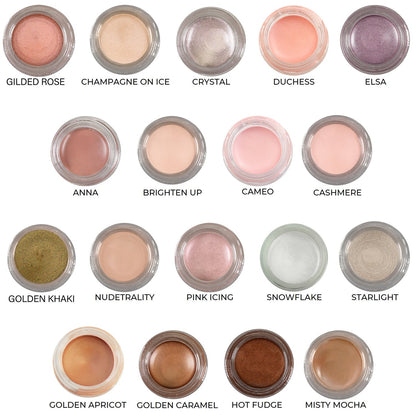Pink Icing Any Wear Creme - A Waterproof Multi-tasking creme to powder product for eyes, cheeks & lips. Can be worn anywhere