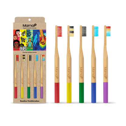 Bamboo Toothbrushes 5-Pack