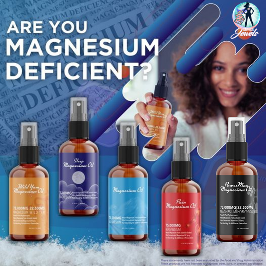 Topical Magnesium Oils - Magnesium, Pain, Sleep, and Wild Yam | 75,000 mg | 4 oz Bottles
