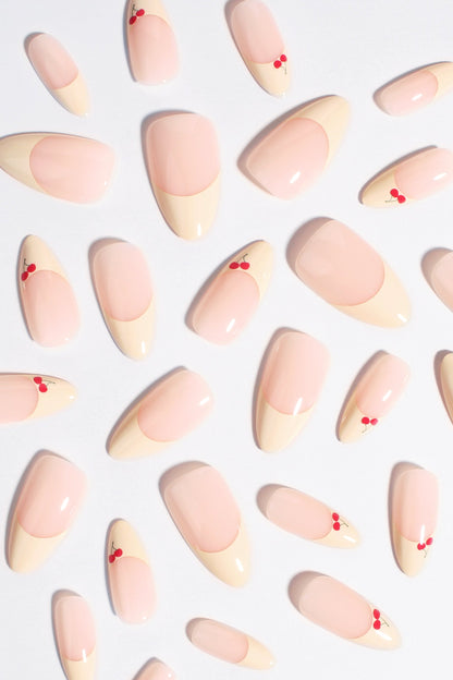 Cherry Charm | Soft & Durable Press-On Nails