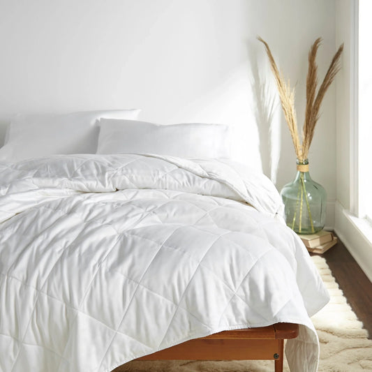 Bamboo Duvet Comforter Moisture Wicking All Season Temperature Regulating