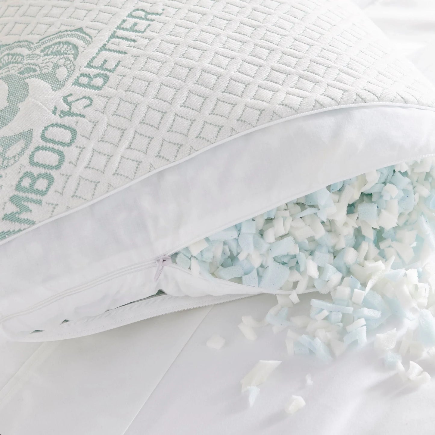 Adjustable Bamboo Cooling Pillow For Neck Support And All Sleep Positions