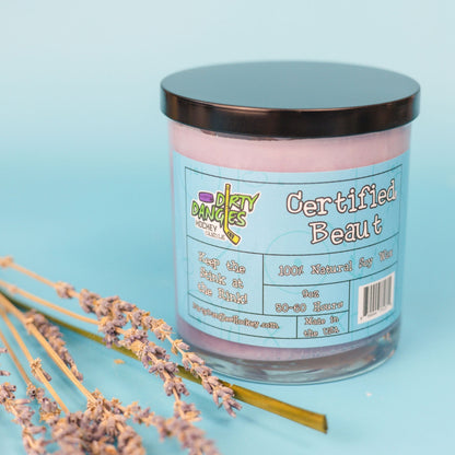 Dirty Dangles Hockey Candles - Certified Beaut (Lavender Lemongrass)