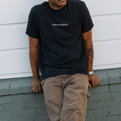 Health Is Wealth T-Shirt | Lucky Owl
