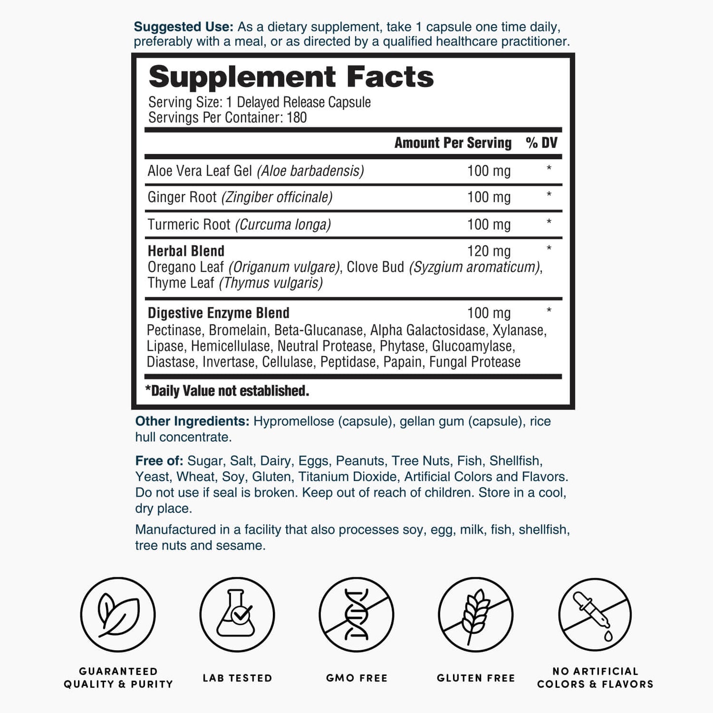 Nature's Lab EnZym Balance - 180 Capsules