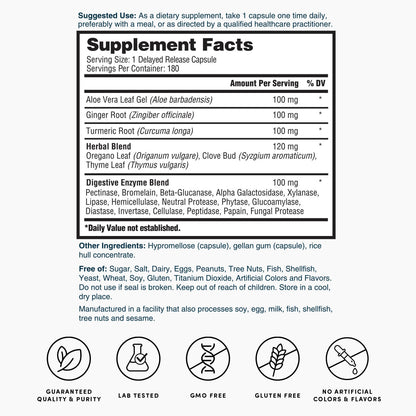Nature's Lab EnZym Balance - 180 Capsules