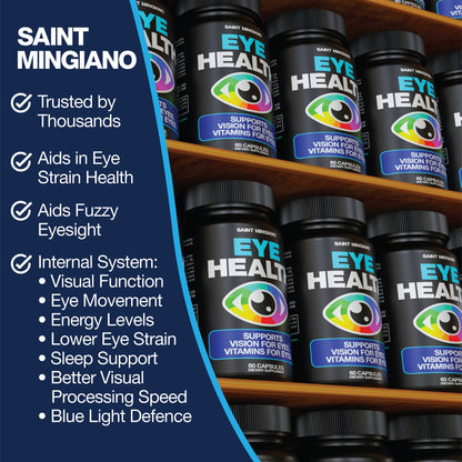 Eye Health & Vision Vitamins Supplement 60 Capsules