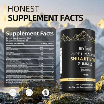 Shilajit Gummies: Pure Shilajit Himalayan