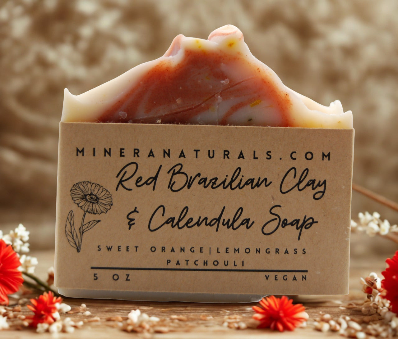 Red Brazilian Clay & Calendula