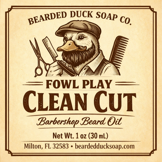 Clean cut beard oil