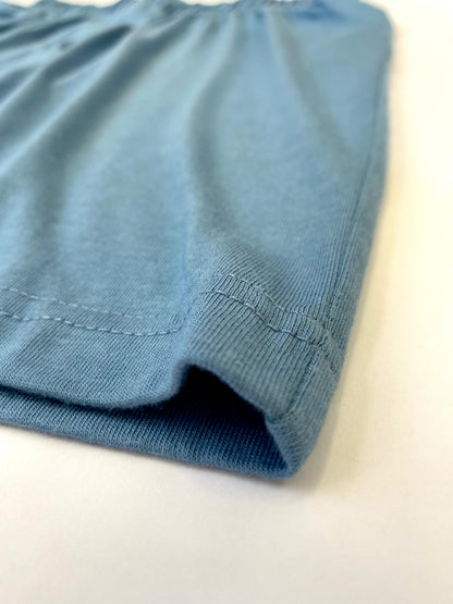 Men's Bamboo Viscose/Cotton Boxer Style Underwear Steel Blue Color - 5-pack