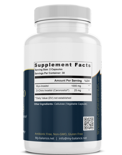 Myo D-Chiro Inositol - Supports Metabolic / Hormonal Balance