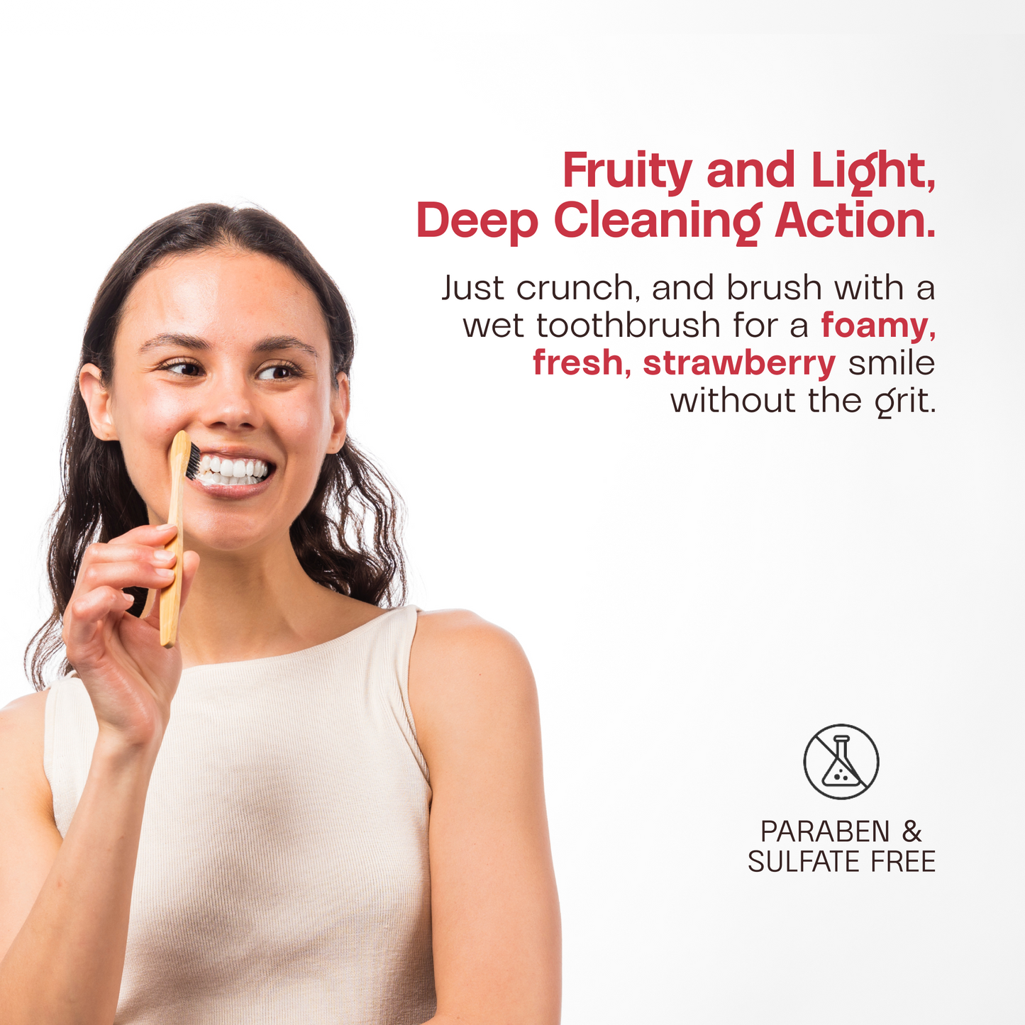 Fluoride Strawberry Toothpaste Tablets Refill