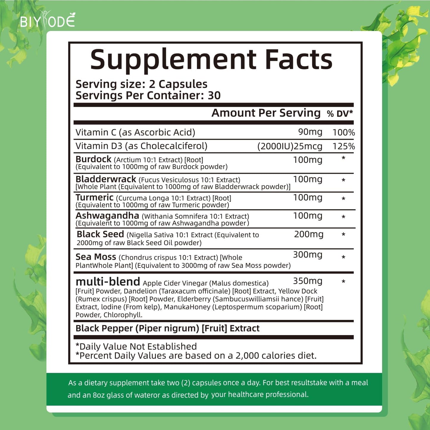 Organic Sea Moss Capsules
