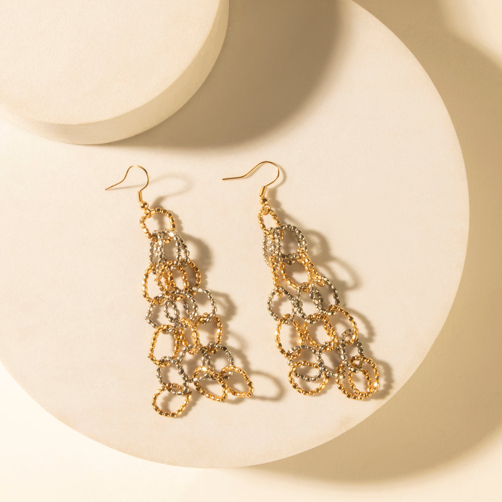 Myra RoperLasso Loop Earrings in Burnished Amber