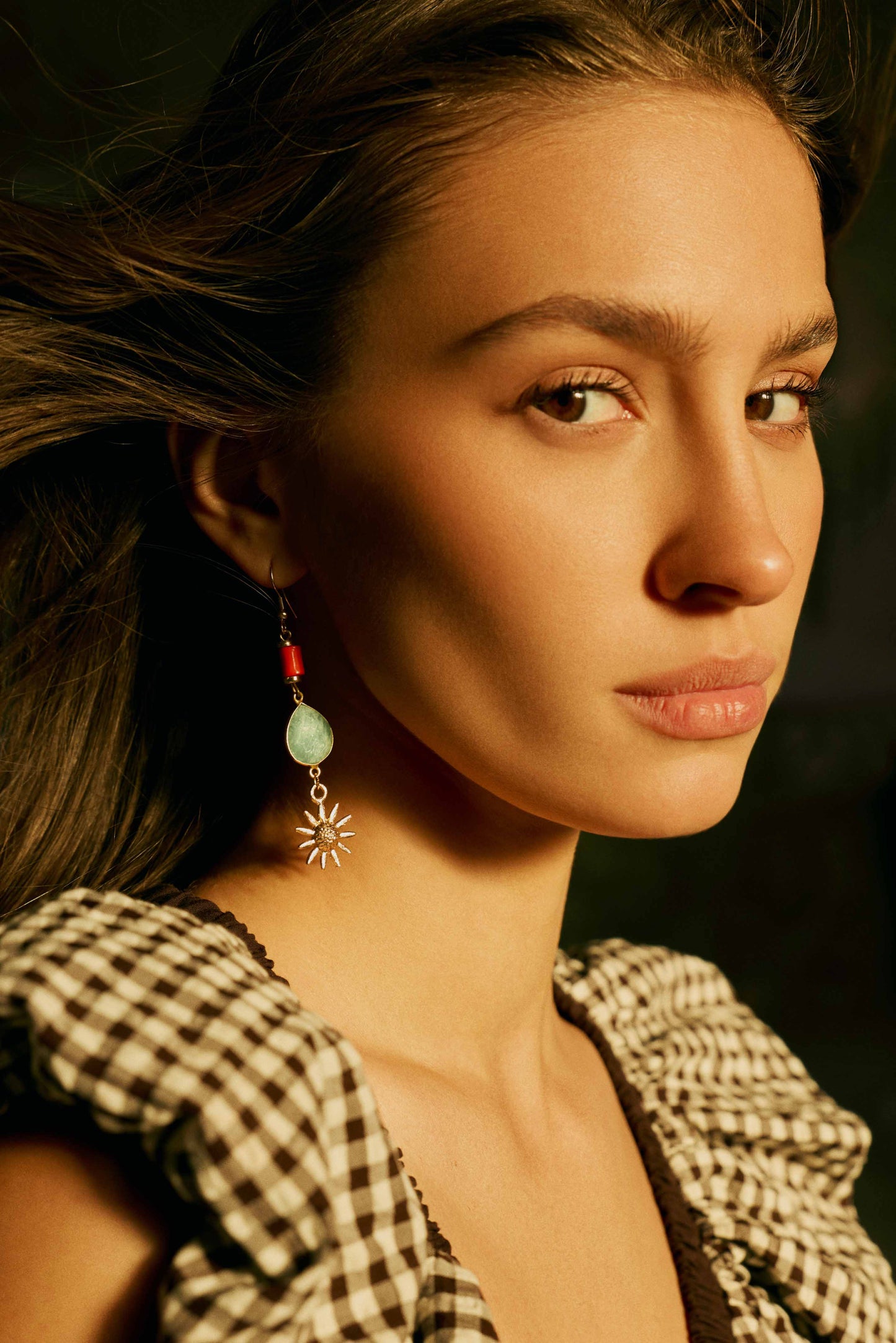 Myra Dawnflare Drop Earrings in Desert Turquoise
