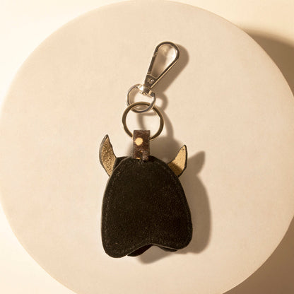 Myra Outpost Bull Keychain in Desert Hide Mix