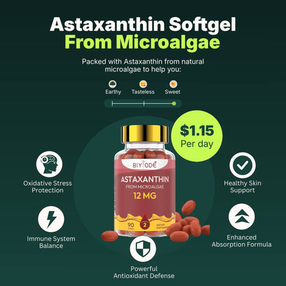 Astaxanthin 12mg Softgels