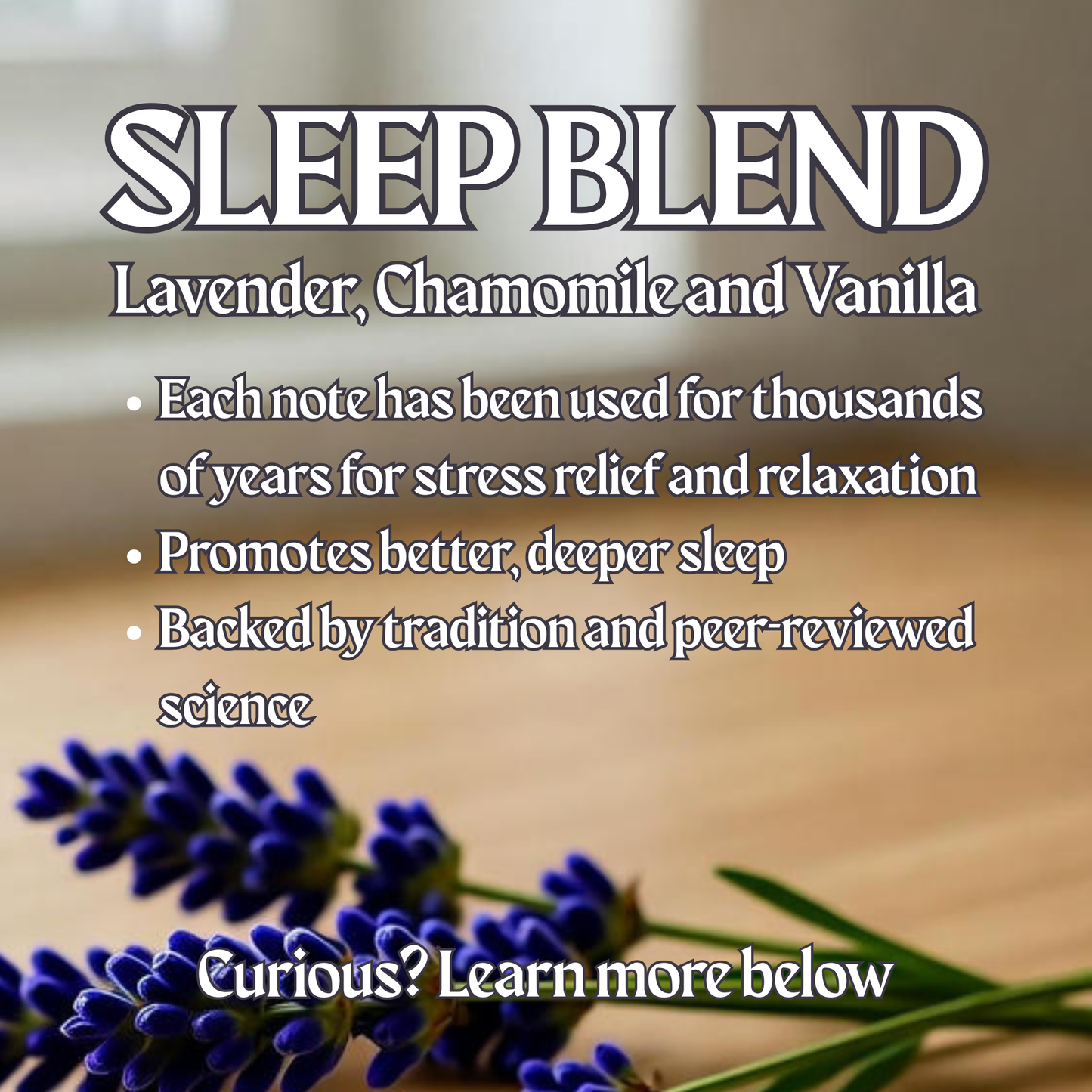 Sleep Blend Natural Lip Balm - Lavender, Chamomile, and Vanilla