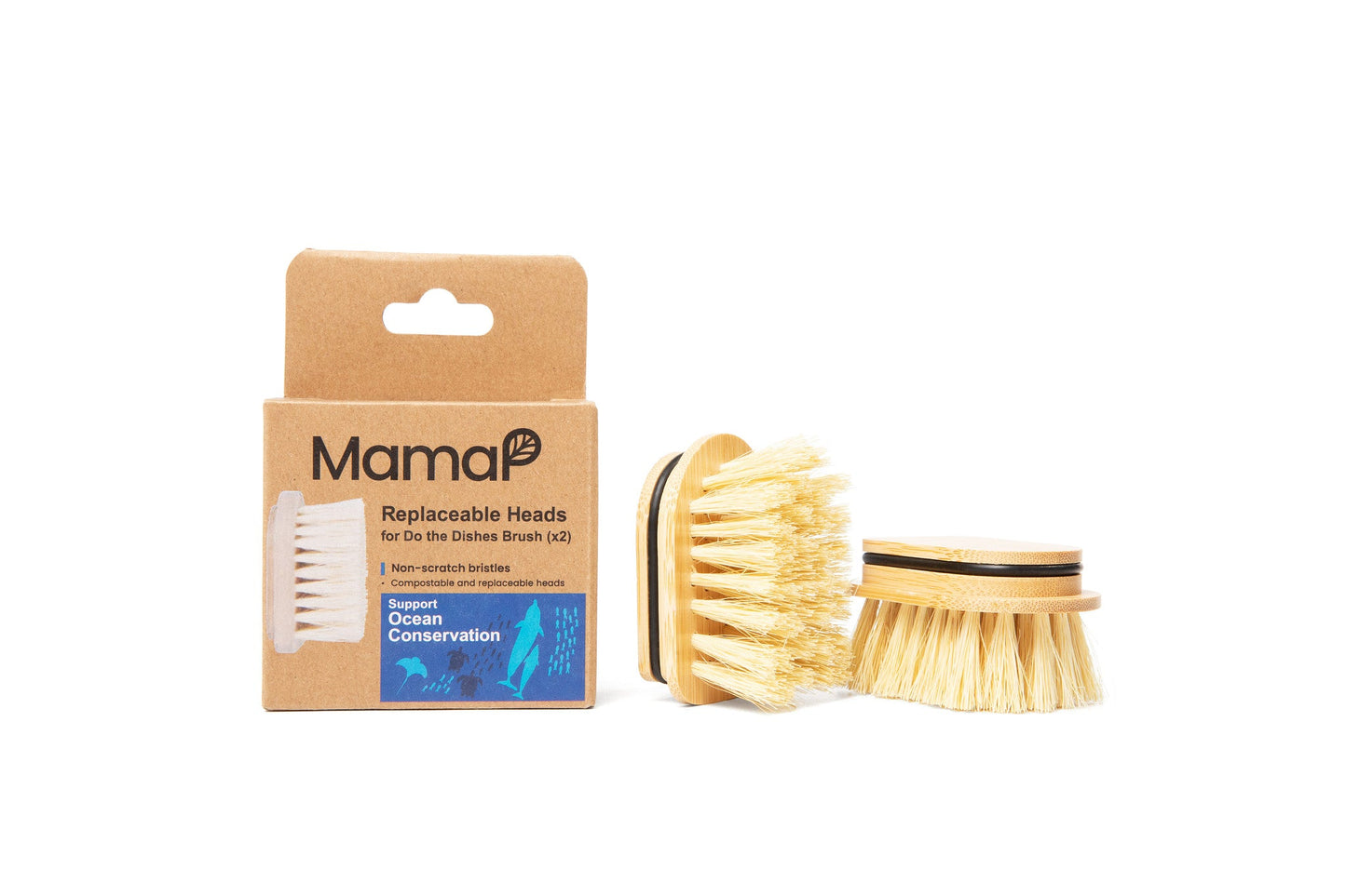 Do The Dishes Brush - Compostable Head, No Microplastics, Recycled Handle