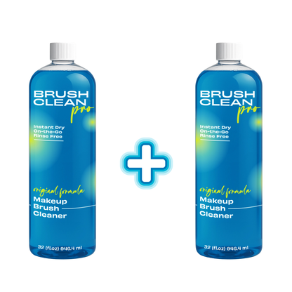 Makeup Brush Cleaner – Quick-Dry, Rinse-Free Formula, 16 oz (2 Pack of 16 oZ)