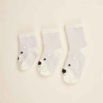 Warmies® Marshmallow Bear Crew Sock Set