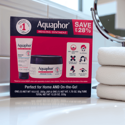 Aquaphor Advanced Therapy Healing Ointment – 2-Pack Bundle