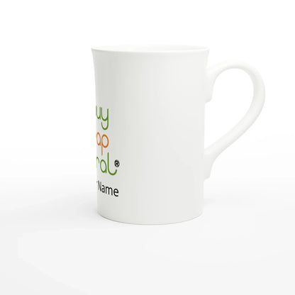 White 10oz Porcelain Slim Mug
