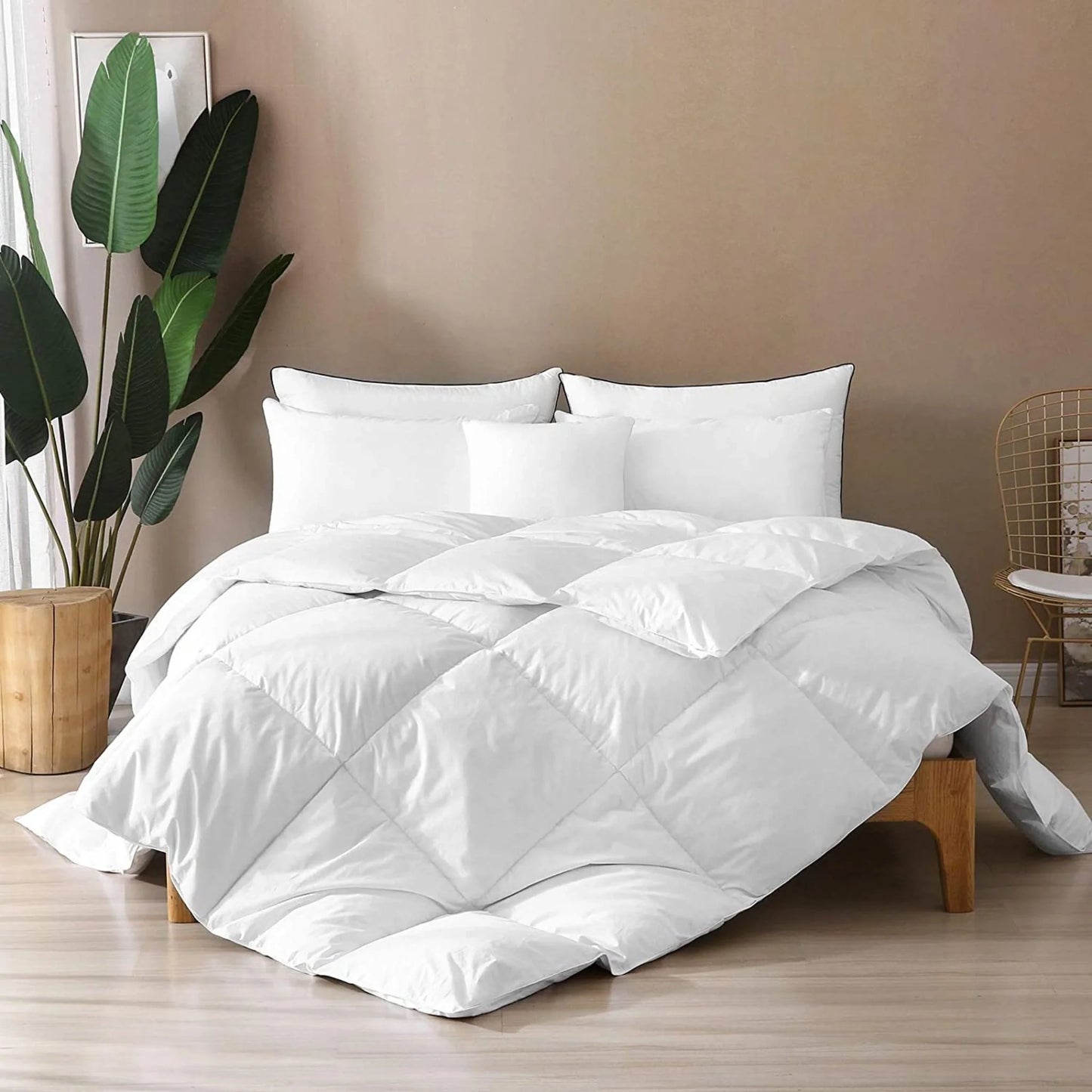 Bamboo Duvet Comforter Moisture Wicking All Season Temperature Regulating