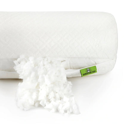 Adjustable Bamboo Cooling Bolster Pillow for Neck Back Knees