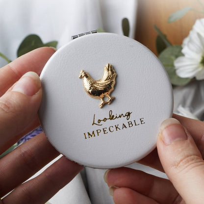 Bramble Farm Chicken Compact Mirror