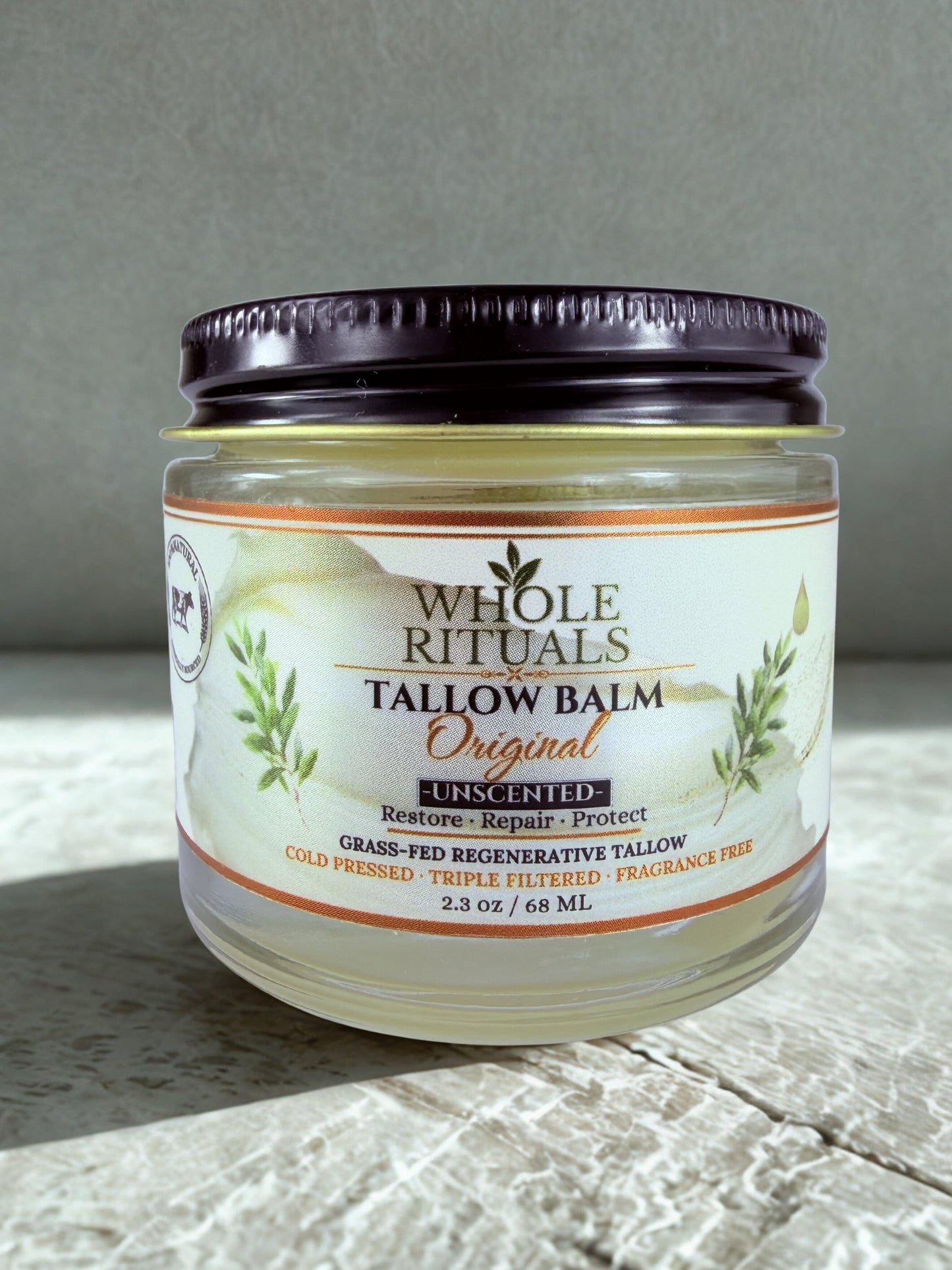 Grass-Fed Beef Tallow Balm – Deep Moisture Skin Repair